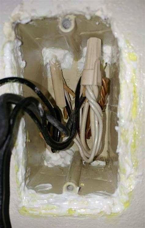 foam for gap junction box|Safe to use caulk to air seal around wires coming into .